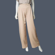Pull-On Elastic waistband Pleated Pants