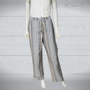 Stripe Pants Elastic Waist