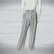 Stripe Pants Elastic Waist