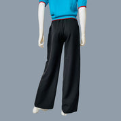 Pull-On Elastic waistband Pleated Pants