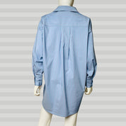 Blue Shirt Pink-Stripe
