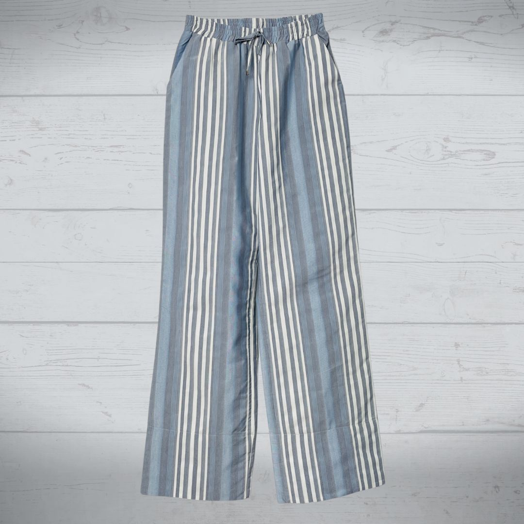 Stripe Pants Elastic Waist