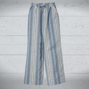 Stripe Pants Elastic Waist