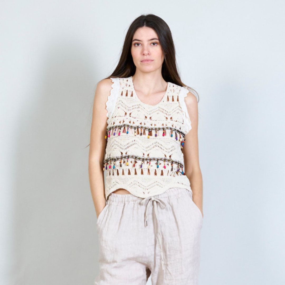 Boho Style Sleeveless Top