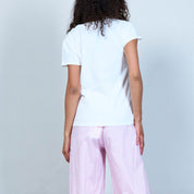 Butterfly Embroidery Cotton T-Shirt