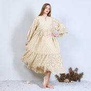 Dentelle crochet Midi Dress - Riviera Collection