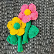 Embellished Flowers Appliqués Sweater