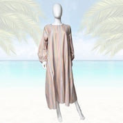 French Riviera Sunshine Striped Dress