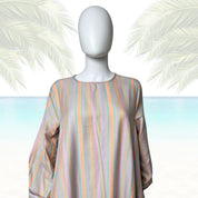 French Riviera Sunshine Striped Dress