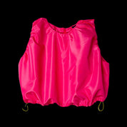 PinkBubbleCropTop-DrawstringHem-ateliermodist