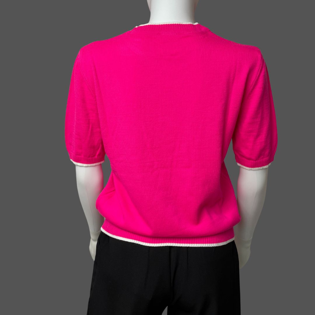 Crew-Neck Sweater - Heart Design