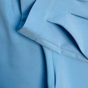 Pleated Mid-Waisted Straight-Leg Pants