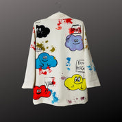 Relaxed Boyfriend Blazer - California Pop Art Design