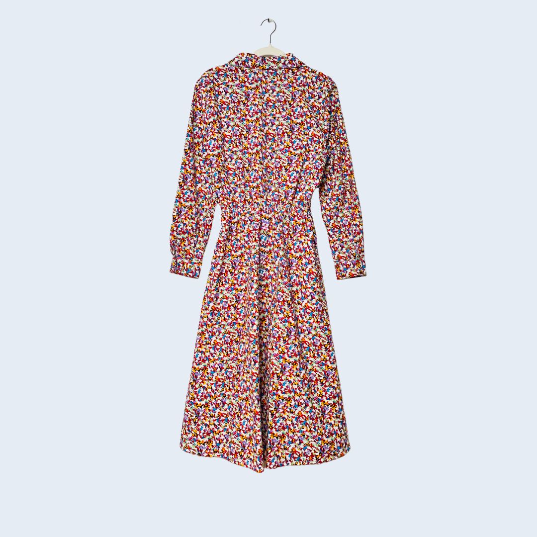 Rouge Floral Print Midi Dress