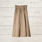 Cotton Midi Beige Skirt